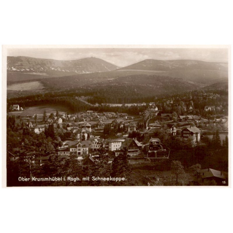 Ober Krummhübel i. Rsgb. mit Schneekoppe. 15