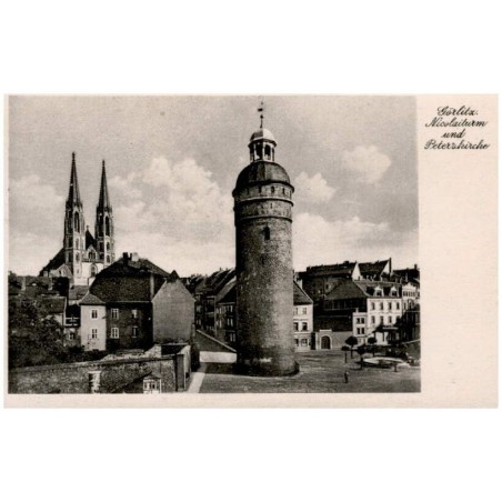 Görlitz. Nicolaiturm und Peterskirche