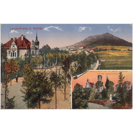 Landeskrone b. Görlitz. Restauration und Th. Körner-Denkmal auf der Landeskrone