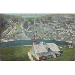 Riesengebirge. Der kleine Teich mit Baude