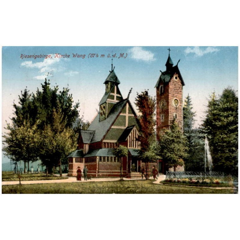 Riesengebirge, Kirche Wang (874 m. ü. M.) / Rewers: [...]