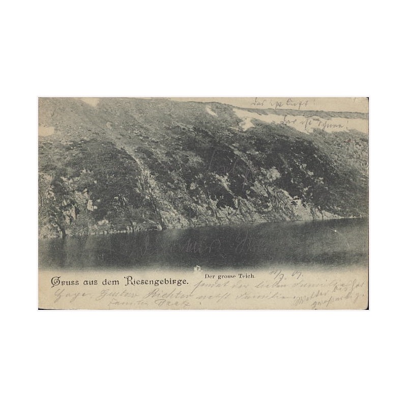 Gruss aus dem Riesengebirge. Der grosse Teich
