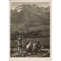Tatra. Auf der Sonnen-Alm - Goralen. Tatry. Na Gubałówce, Górale z Zembu