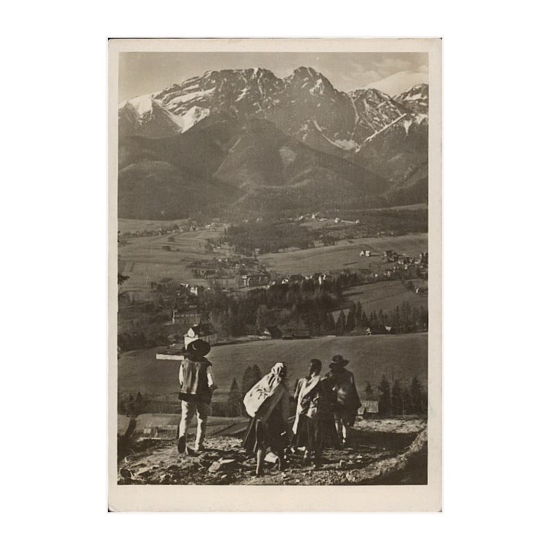 Tatra. Auf der Sonnen-Alm - Goralen. Tatry. Na Gubałówce, Górale z Zembu