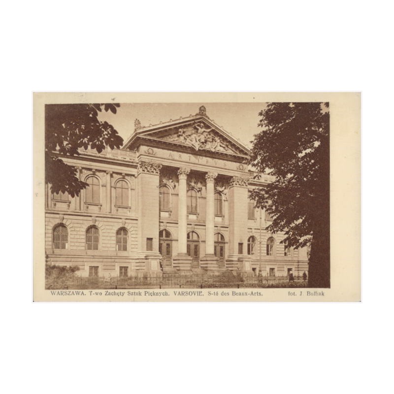 Warszawa. T-wo Zachęty Sztuk Pięknych. Varsovie. S-té des Beaux-Arts. fot. J. Bułhak