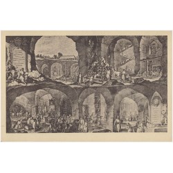 Wieliczka. Idealny przekrój kopalni według sztychu Gotfryda Borlacha z r. 1723. [...]