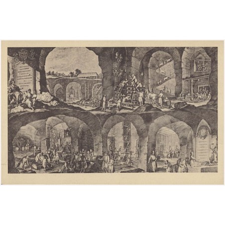 Wieliczka. Idealny przekrój kopalni według sztychu Gotfryda Borlacha z r. 1723. [...]