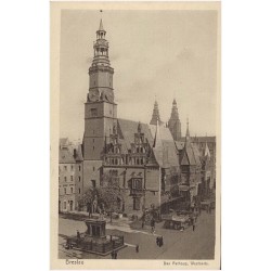 Breslau. Das Rathaus, Westseite