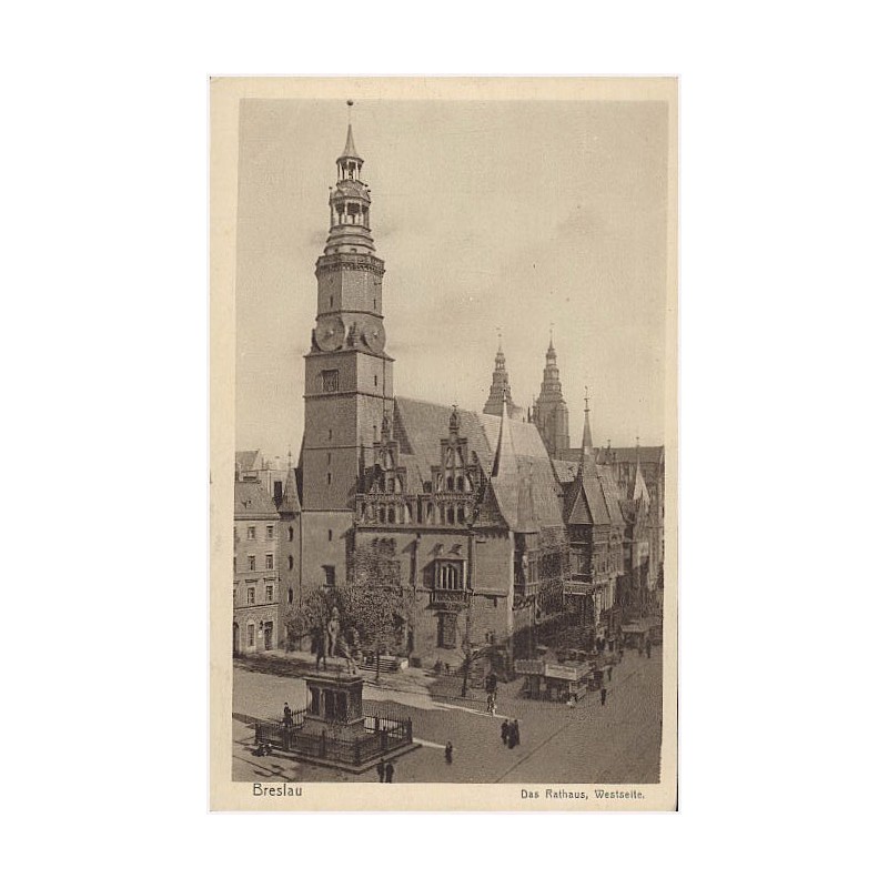 Breslau. Das Rathaus, Westseite