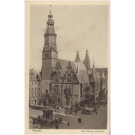 Breslau. Das Rathaus, Westseite
