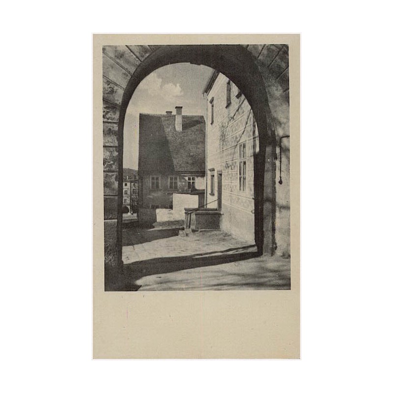 Bergstadt Schömberg in Schlesien. [...] Alte deutsche Handweberstadt unter Denkmalschutz. Sgraffito - Haus an der katholischen P