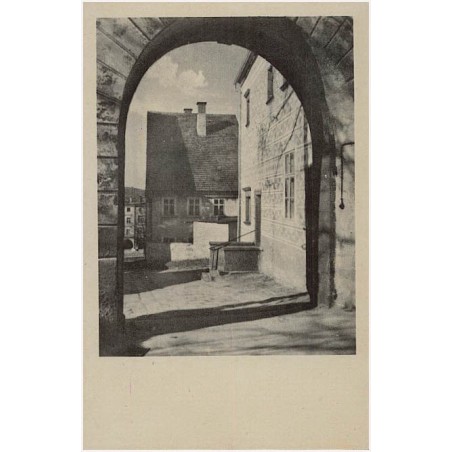 Bergstadt Schömberg in Schlesien. [...] Alte deutsche Handweberstadt unter Denkmalschutz. Sgraffito - Haus an der katholischen P