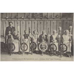 Erinnerung an die Spinnstube zum "Grünen Hirt" Bad Flinsberg