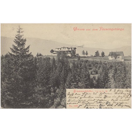 Gruss aus dem Riesengebirge. Bismarckhöhe, 714 m ü. M. No. 1689