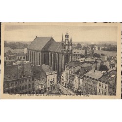 Toruń. Ogólny widok Rynku Staromiejskiego - Kościół N. P. Marji