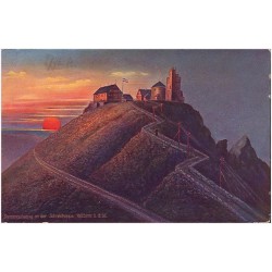 Sonnenaufgang an der Schneekoppe 1605 mtr. ü. d. M