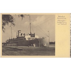 Ostseebad Swinemünde. Ostpreußen-Dampfer Danzig am Bollwerk