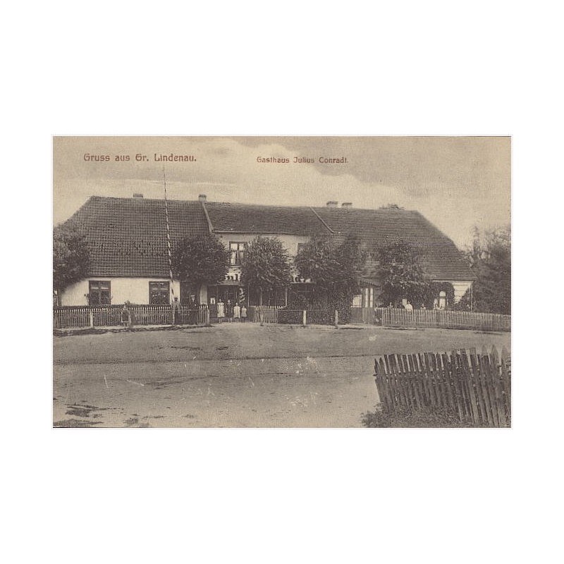 Gruss aus Gr. Lindenau. Gasthaus Julius Conradt