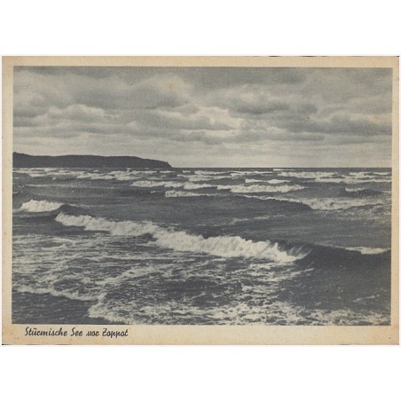 Stürmische See vor Zoppot