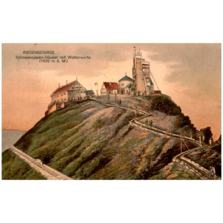Riesengebirge. Schneekoppen-Hauser mit Wetterwarte (1605 m ü. M.)