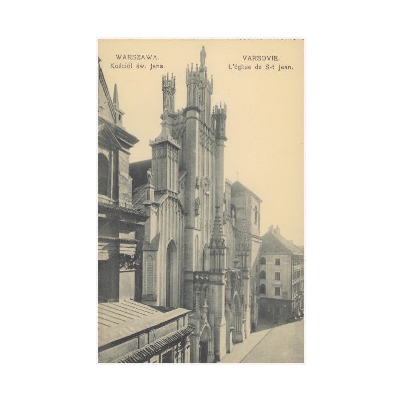 Warszawa. Kościół św. Jana. Varsovie. L'église de S-t Jean