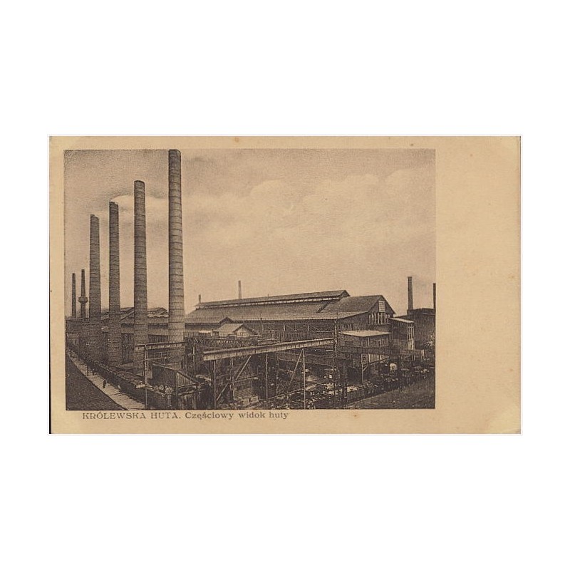 Królewska Huta. Częściowy widok huty