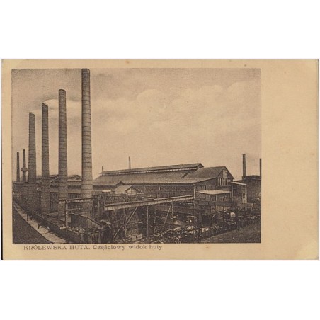 Królewska Huta. Częściowy widok huty