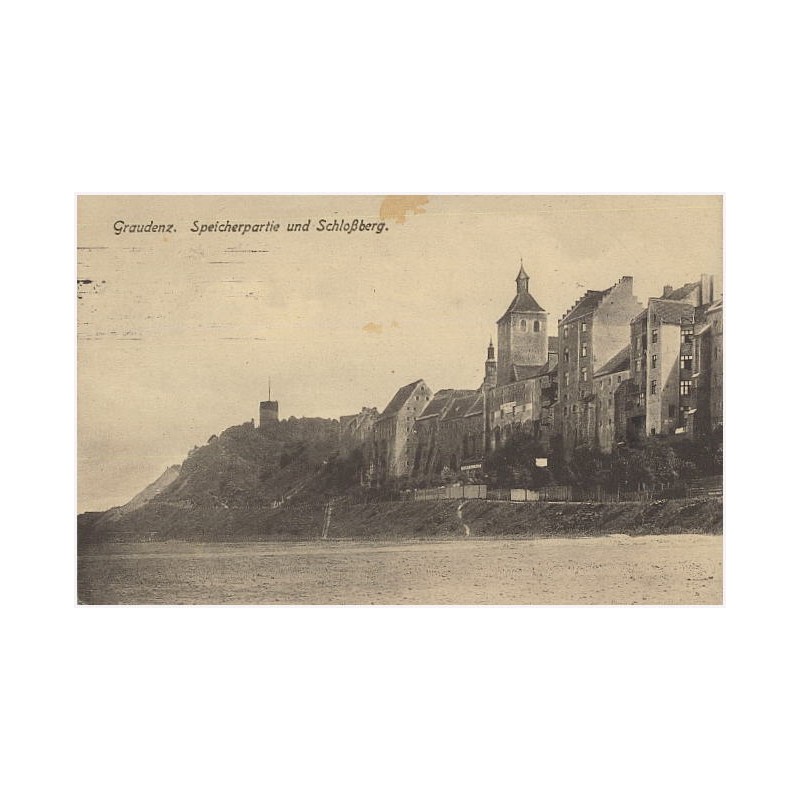 Graudenz. Speicherpartie und Schloßberg