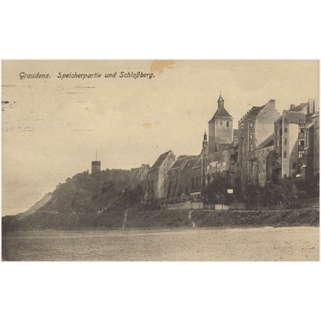 Graudenz. Speicherpartie und Schloßberg