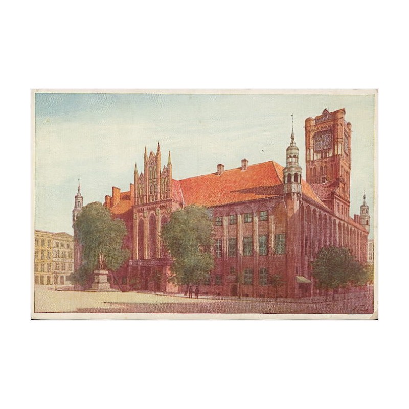 Thorn. Rathaus - erbaut im 13. bis 14. Jahrhundert. 2
