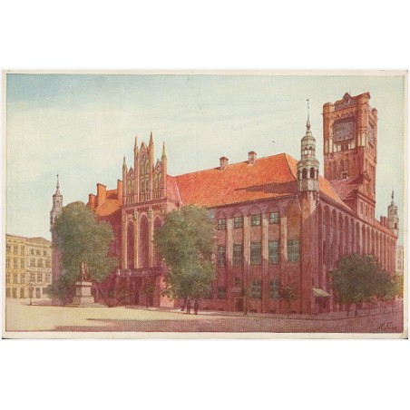 Thorn. Rathaus - erbaut im 13. bis 14. Jahrhundert. 2