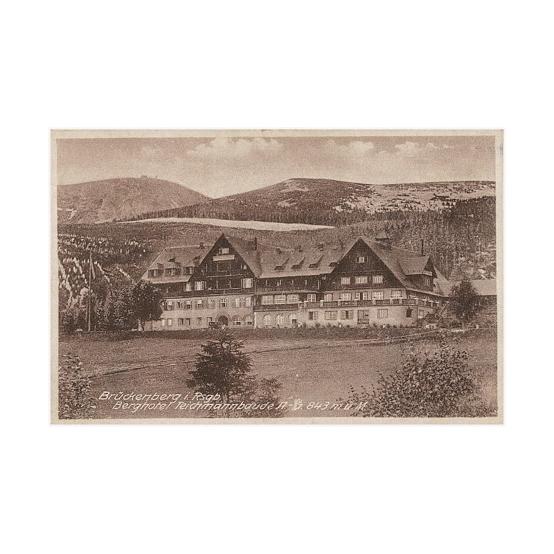 Brückenberg i. Rsgb. Berghotel Teichmannbaude A.-G. 843 m ü M