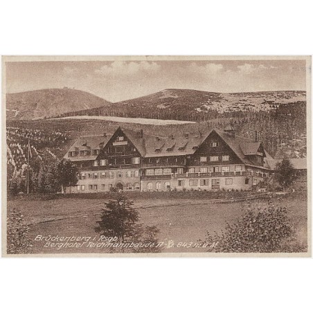 Brückenberg i. Rsgb. Berghotel Teichmannbaude A.-G. 843 m ü M