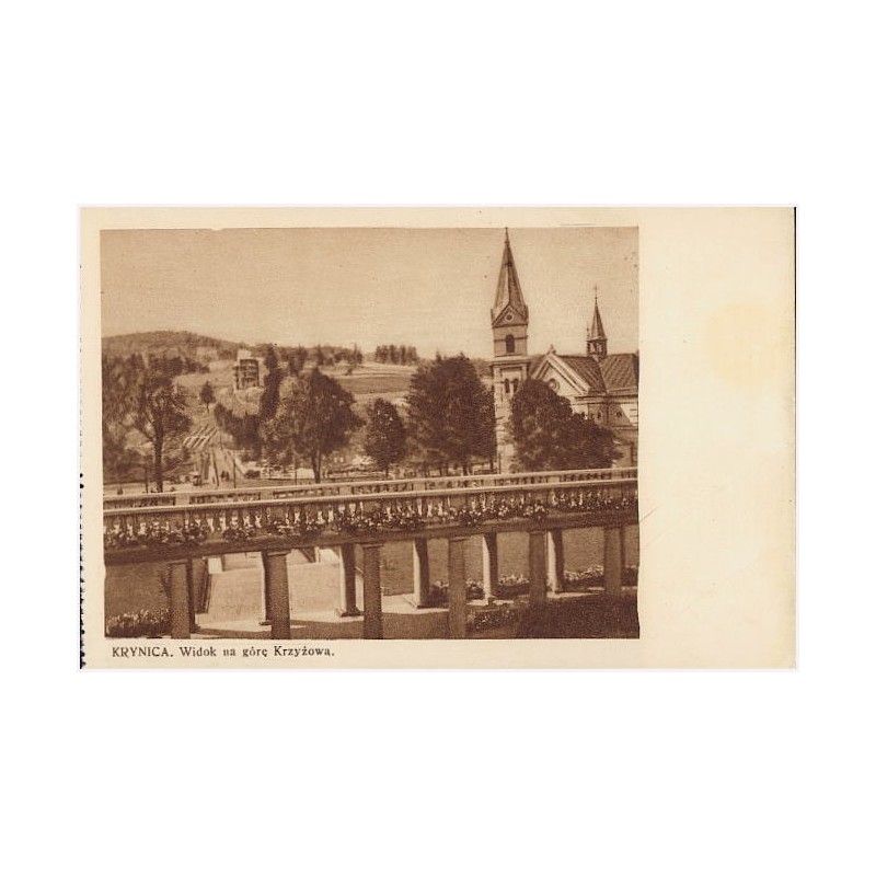 Krynica. Widok na górę Krzyżową