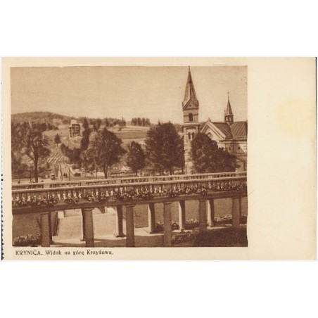 Krynica. Widok na górę Krzyżową