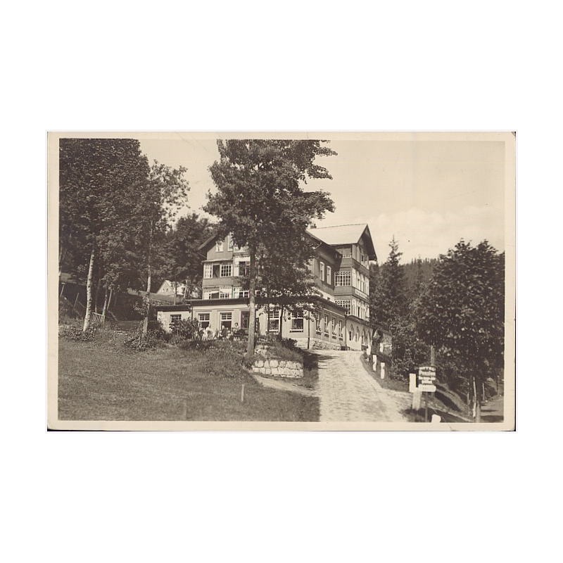 Hotel Weißes Röß'l Bes.: Conrad Schatz, Brückenberg i./Rsgb. Fernruf: 264