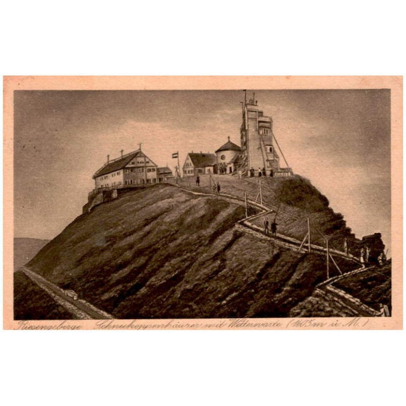 Riesengebirege. Schneekoppenhäuser mit Wetterwarte (1605 m ü. M.)
