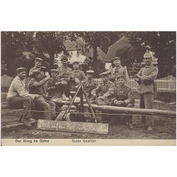 Der Krieg im Osten. Gutes Quartier. Rast auf dem Weg nach Russland