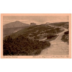 Riesengebirge, Kammweg. Blick von den Mittagsteinen auf Prinz Heinrich Baude u. Koppe