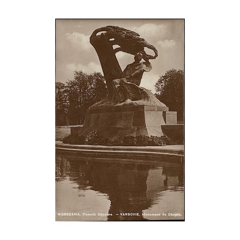 Warszawa. Pomnik Chopina - Varsovie. Monument de Chopin