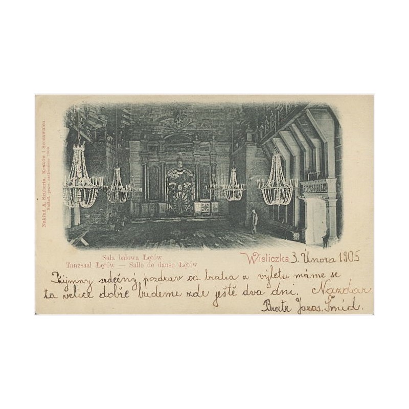 Wieliczka. Sala balowa Łętów. Tanzsaal Łętów - Salle de danse Łętów.