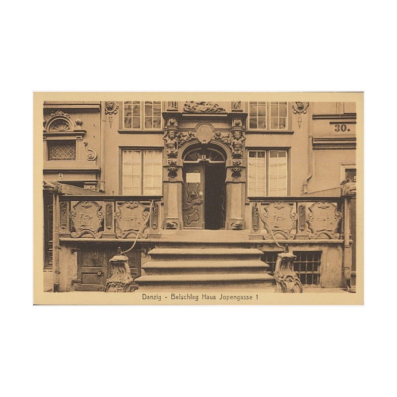Danzig - Beischlag Haus Jopengasse 1