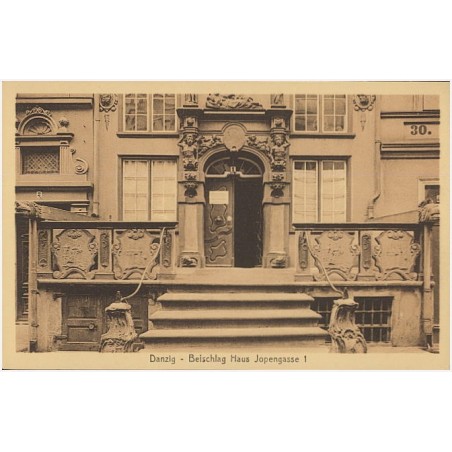 Danzig - Beischlag Haus Jopengasse 1