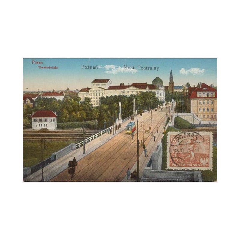 Posen. Theaterbrücke Poznań. Most Teatralny