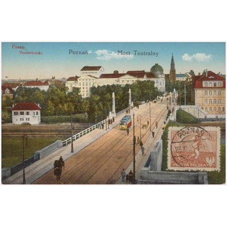 Posen. Theaterbrücke Poznań. Most Teatralny