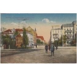 Breslau. Der Tauentzienplatz mit Blick in die Schweidnitzer Straße