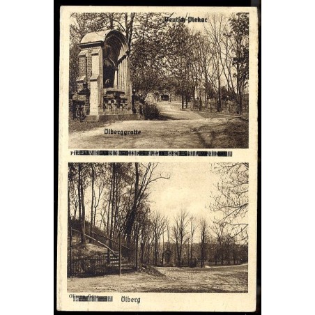 Piekary Śląskie. Grota pod Oliwną Górą i Ogród Getsemani. Oliwna Góra. Deutsch-Piekar. Ölberggrotte. Ölberg / Rewers: Fot. Pietr