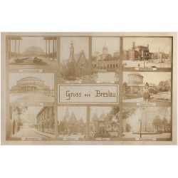 Gruss aus Breslau. Jahrhunderthalle. Jahrhunderthalle. Domstrasse. Rathaus. Rathaus. Liebichhöhe. Dom. Hauptbahnhof. Scheitn. Pa