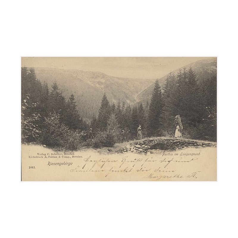 Riesengebirge. Parthie im Langengrund