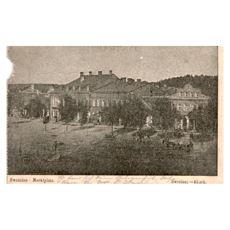 Swenzian - Marktplatz. Swęciany - Rinek.